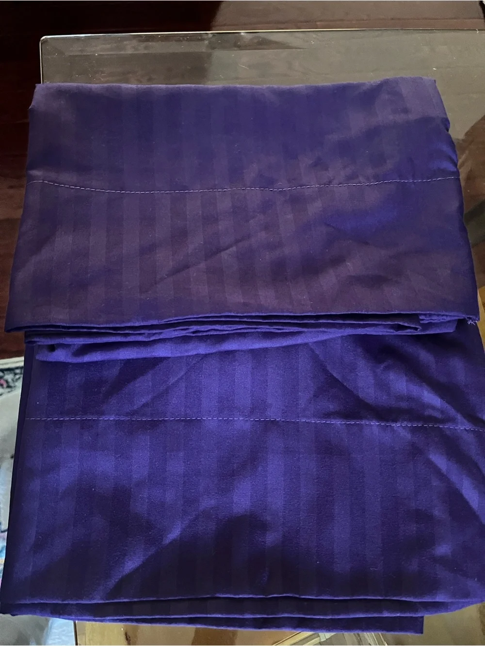 Pair of Standard Purple pillow cases
